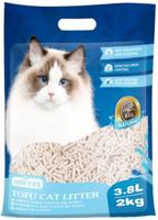 Nobleza Plantaardige en klonterende kattenbakvulling, 3,8 liter 2 kg, biologisch afbreekbare maïs kattenbakvulling, stofvrij kattenbakvulling - thumbnail