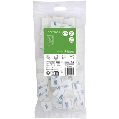 Schneider Electric Zelfklevende sokkel voor kabelbinders max. 4,8mm breedte VPE: 100 stuks helder Kleurloos Inhoud: 100 stuk(s)