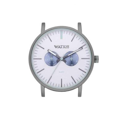 Horloge Uniseks Watx & Colors WXCA2733 Grijs Zilverkleurig (Ø 44 mm)