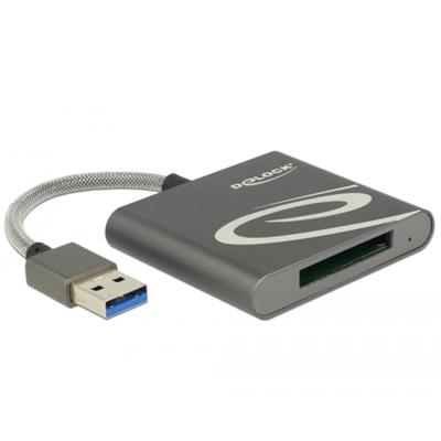 DeLOCK 91583 geheugenkaartlezer USB 3.2 Gen 1 (3.1 Gen 1) Grijs