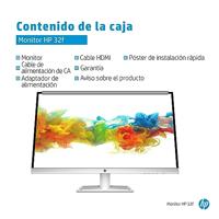 HP 32f, 32 Inch Full-HD (1920x1080p) 300 Nits IPS-monitor, HDMI, VGA, Onstpiegeld (6XJ00AA) - thumbnail
