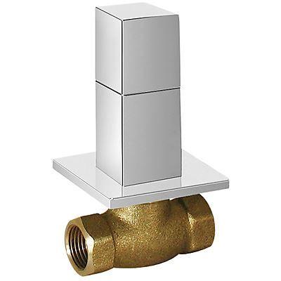 Tres Cuadro Stopkraan met schroefdraad 1/2 Chroom 00715501 Tres Cuadro Stopkraan met schroefdraad 1/2 Chroom 00715501