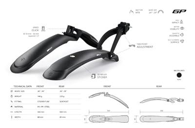 Simpla Spatbordenset gp 26 - 29 inch