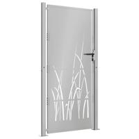VidaXL Poort grasontwerp 105x205 cm cortenstaal - thumbnail
