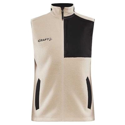 Craft 1913811 ADV Explore Pile Fleece Vest W - Ecru/Black - M