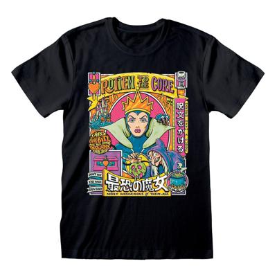 T-Shirt met Korte Mouwen Disney Rotten to the Core Zwart Unisex - Maat: L