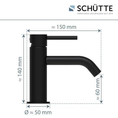 Schutte ARAGON fonteinkraan | Mat zwart - 37965