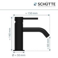 Schutte ARAGON fonteinkraan | Mat zwart - 37965 - thumbnail