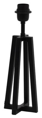 Light & Living Tafellamp 'Miley' 31cm, kleur Mat Zwart (excl. kap)