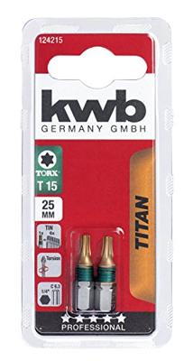Schroefbit 25mm titaan t15 2st KWB - Kwb Schroefbit 25mm titaan t15 2st KWB - Kwb