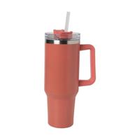 Drinkbeker - rood - rvs - 1.1 liter - thumbnail