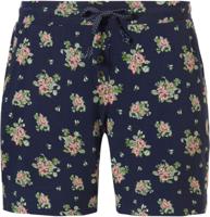 Blauwe pyjamashort roosjes Pastunette - thumbnail