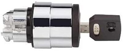 Schneider Electric ZB4BG01 ZB4BG01 Terugstelbaar (Ø) 22 mm Chroom, Zwart 1 stuk(s)