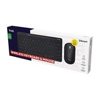 Trust Lyra Multi-Device Wireless Keyboard & Mouse Toetsenbord Zwart - thumbnail