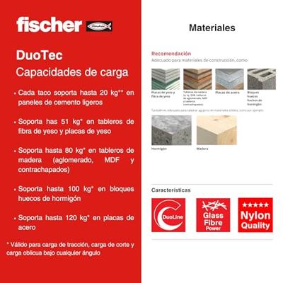 Fischer 542590 DUOTEC 12 LD Hollewandplug 10 stuk(s) Fischer 542590 DUOTEC 12 LD Hollewandplug 10 stuk(s)