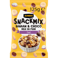 Jumbo Snackmix Banaan & Choco Melk en Puur 125 g - thumbnail