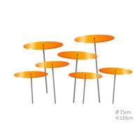 7 stuks! Zonnevangers Oranje medium 120x15 cm Cazador Del Sol - Cazador del sol - thumbnail