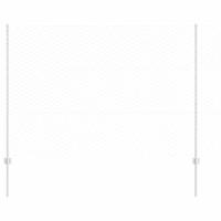 VidaXL Hek met paal zilver 1,5 x 10 m staal - thumbnail