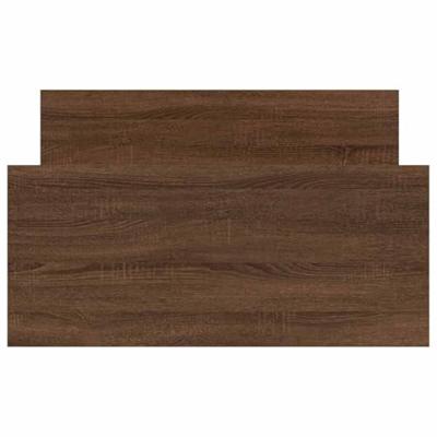 Bedframe bewerkt hout bruin eikenkleur 90x190 cm Bedframe bewerkt hout bruin eikenkleur 90x190 cm