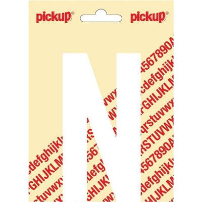 Plakletter Nobel Sticker witte letter N wit Pickup - Pickup Plakletter Nobel Sticker witte letter N wit Pickup - Pickup