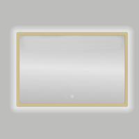 Badkamerspiegel Best Design Nancy Isola LED Verlichting 80x60 cm Mat Goud - thumbnail
