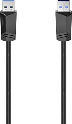 Hama USB 3.0 kabel type A-A 1.50m Kabel Zwart