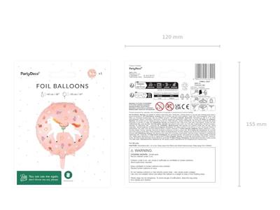 Folie Ballon Paard Perzik (45cm)