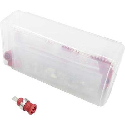 Schnepp 354 000058 Veiligheids-labconnector, female Rood 24 stuk(s)