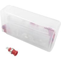 Schnepp 354 000058 Veiligheids-labconnector, female Rood 24 stuk(s) - thumbnail