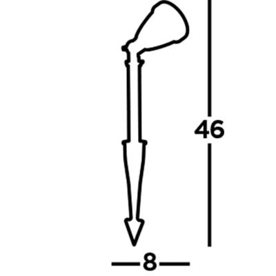 Searchlight Tuin prikspotSpikey - 51621BK