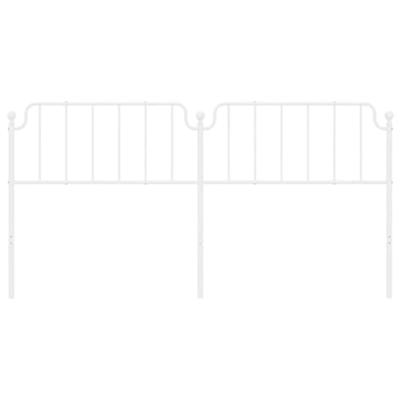 Hoofdbord 200 cm metaal wit Hoofdbord 200 cm metaal wit