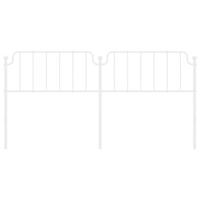 Hoofdbord 200 cm metaal wit - thumbnail