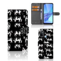 OPPO A53 | OPPO A53s | Telefoonhoesje | Met pasjeshouder | Koetjes - thumbnail