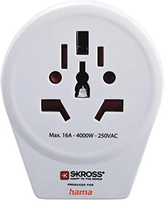 Hama Reisadapter World To Europe USB Voor 2- En 3-polige Apparaten 1x USB