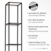 Paul Neuhaus Strakke vloerlampContura zwart - 401-18 - thumbnail