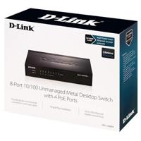 D-Link DES-1008PA Netwerk switch 8 poorten 100 MBit/s PoE-functie - thumbnail