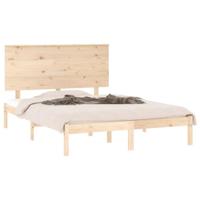 Bedframe zonder matras massief grenenhout 140x190 cm - thumbnail