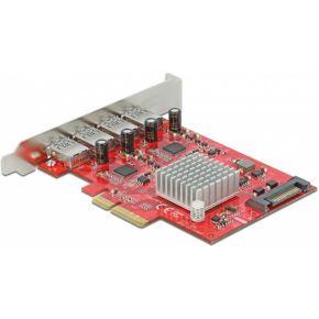 DeLOCK PCIe x4 > 4x extern USB-A 3.2 Gen 2 usb-controller