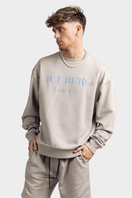 Iceberg 5C Felpa Embroidered Logo Sweater Heren Grijs - Maat M - Kleur: Grijs | Soccerfanshop