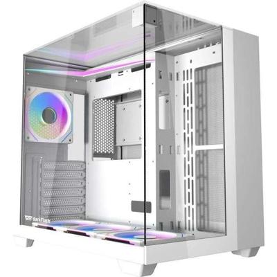 PC-behuizing - Darkflash - TH285 Wit - Mid Tower - ATX-vormfactor - 4x120mm A-RGB - Wit