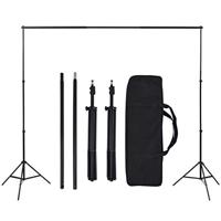 Fotostudioset met 5 achtergronden en verstelbaar frame - thumbnail