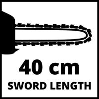 Einhell GE-EC 2240 - Kettingzaag | 40 cm | 2200W - 4501740 4501740 - thumbnail