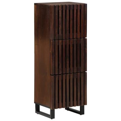 Hoge kast 40x34x110 cm massief mangohout bruin