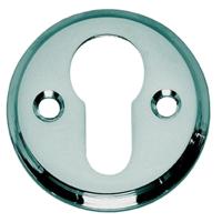 Intersteel Rozet met profielcilindergat schroefgat 50x5mm - chroom - thumbnail