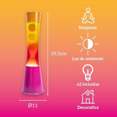 Lava lamp "tower" pink and orange gradient Lava lamp "tower" pink and orange gradient