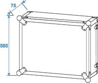 Roadinger Effect Rack CO DD 19 inch flightcase 12HE 380mm diep - thumbnail