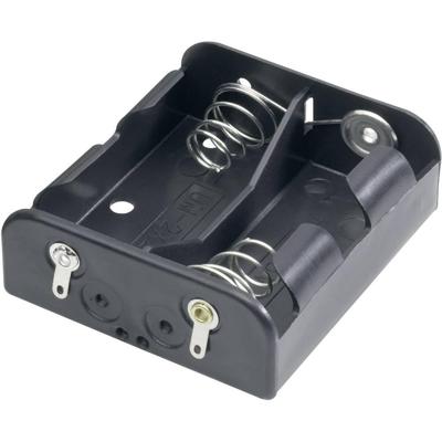 Goobay 45834 Batterijhouder Aantal cellen: 2 C (baby) Soldeeraansluiting (l x b x h) 62 x 56 x 23 mm