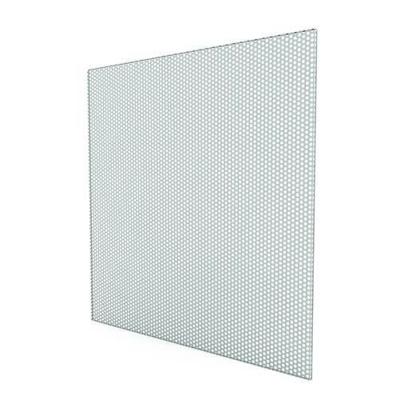 Geperforeerde plafondplaat voor systeemplafond 595x595mm - staal - wit