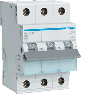Hager MCN340 Sonstiger Schalter/Taster Zekeringautomaat 3-polig 40 A 400 V
