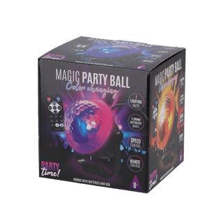 Party Time Magische Party Bal met Disco Effect + Afstandsbediening Zwart